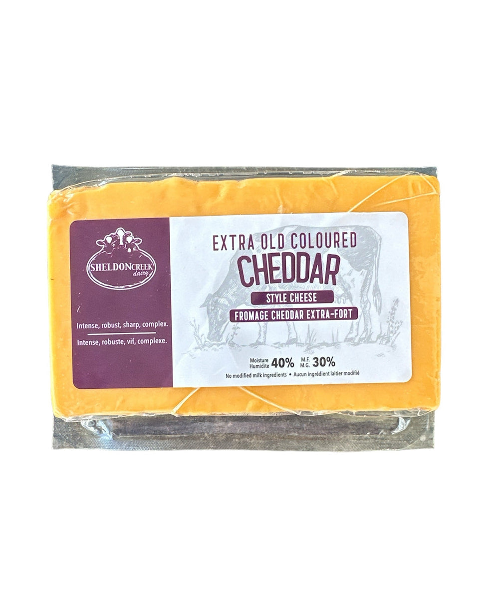 Sheldon Creek Dairy - Extra Old Coloured Cheddar – Sheldon Creek