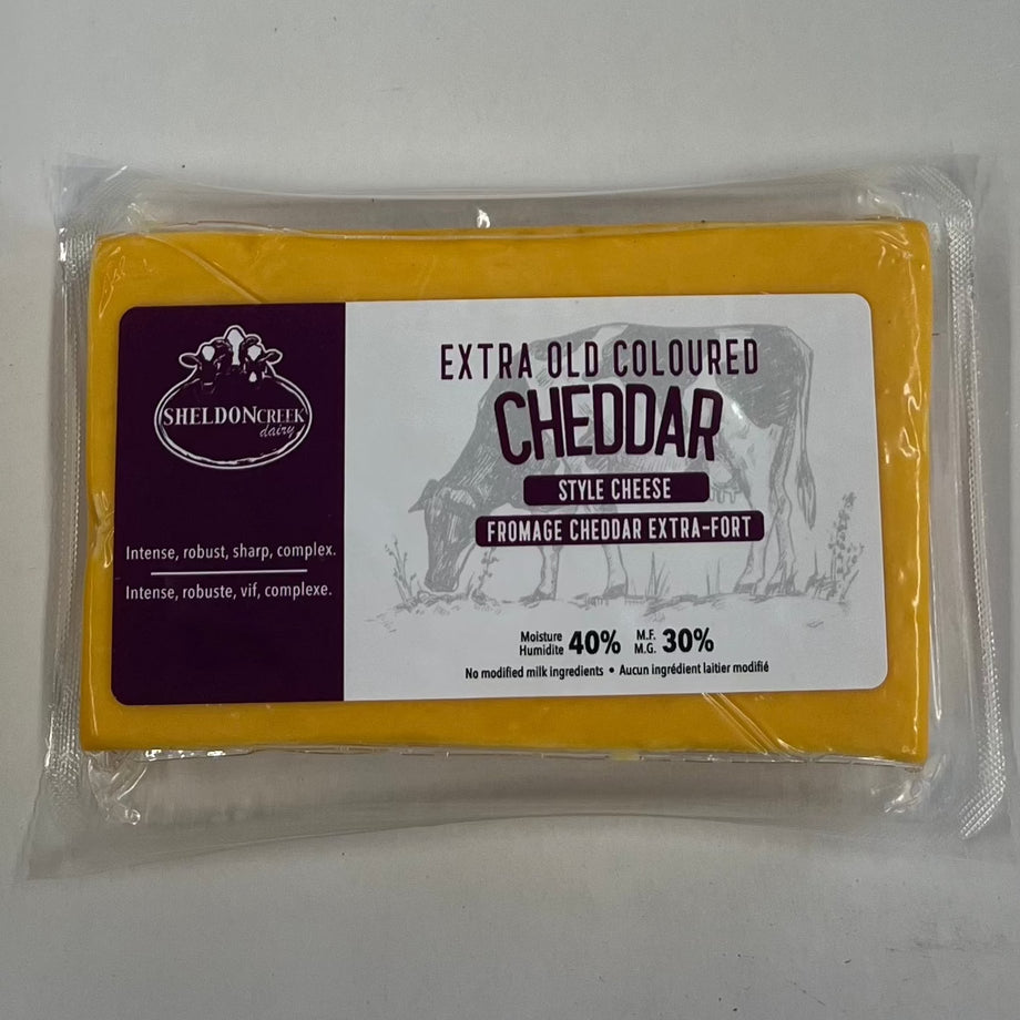 Sheldon Creek Dairy - Extra Old Coloured Cheddar – Sheldon Creek